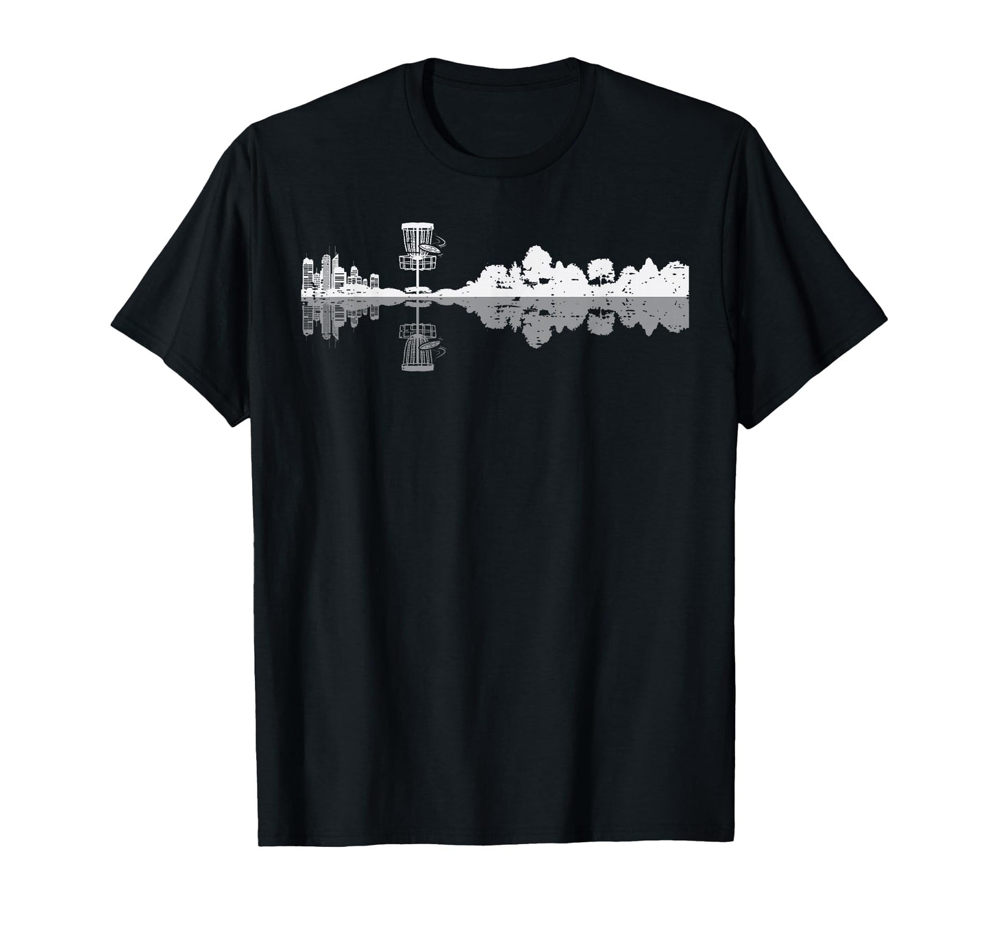 Disc Golf Trees Landscape Frisbee Golfer Frolf Men Women Kid T-Shirt