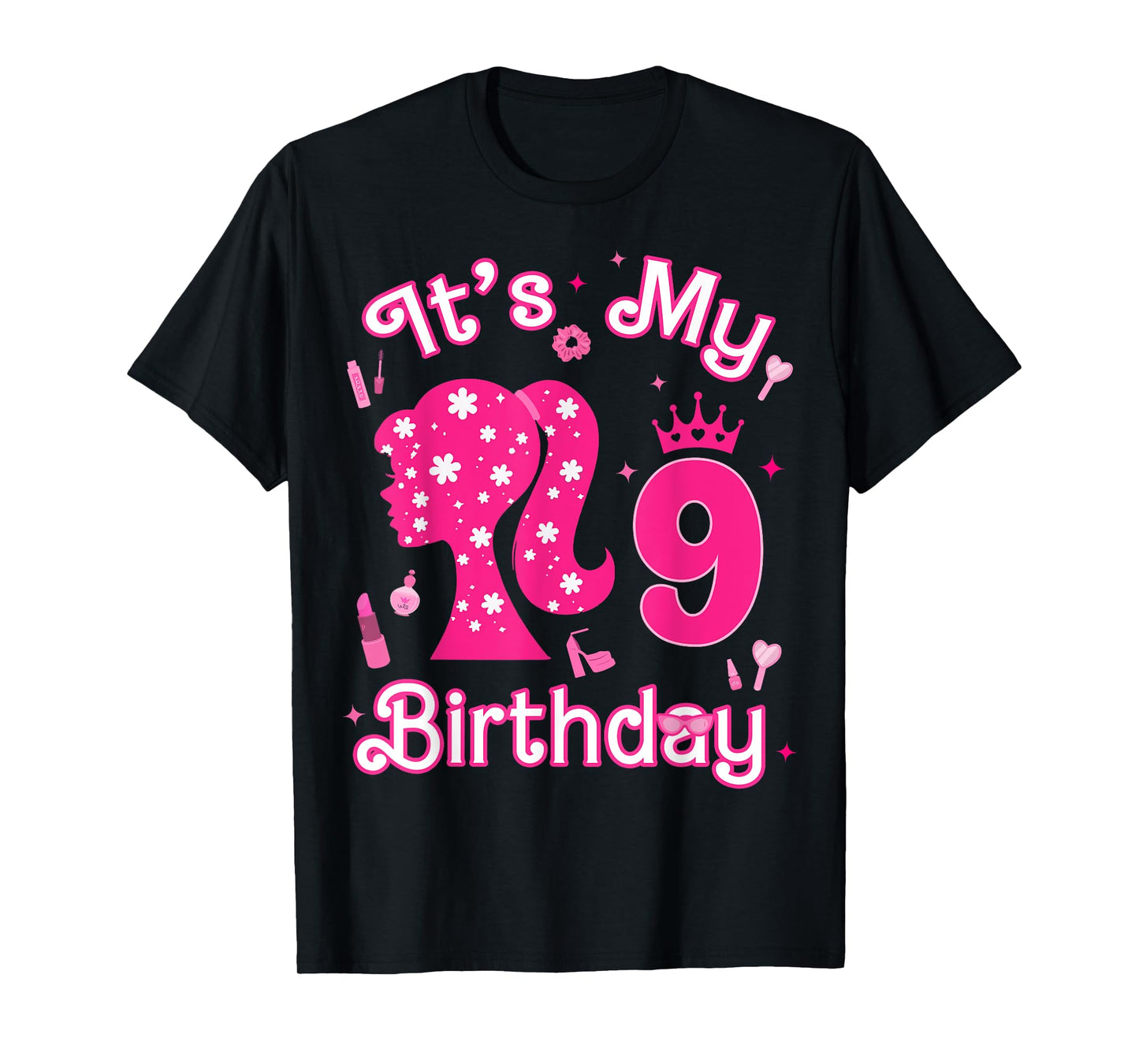 Kids 9Th Birthday Girl Doll 9 Years Old Birthday Girl Party T-Shirt