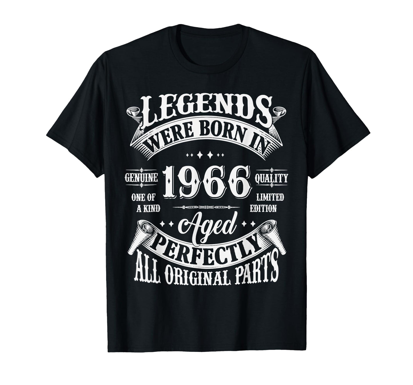 59th Birthday Tee 59 Years Old Vintage Legends Born In 1966 T-Shirt