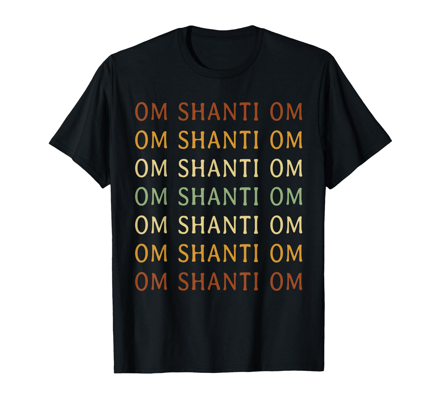 Om Shanti Mantra Shirt Spiritual Om Shanti Om T-Shirt