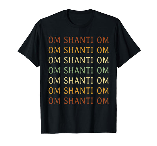 Om Shanti Mantra Shirt Spiritual Om Shanti Om T-Shirt
