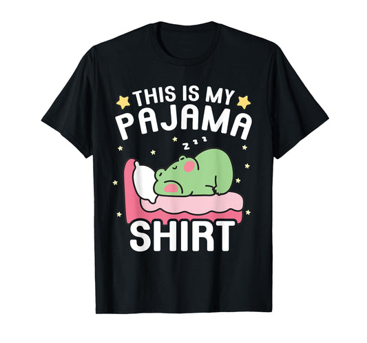 Cute PJ Teen Boys Girls PJs Funny Frog PJs This Is My Pajama T-Shirt