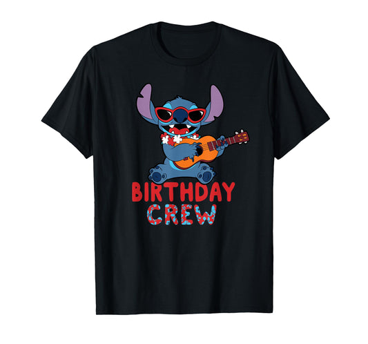 Disney Lilo & Stitch Tropical Birthday Crew Party Matching T-Shirt