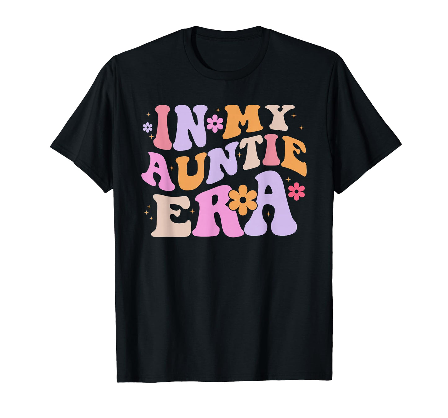 In My Auntie Era Retro Groovy for Cute Aunt Life Mothers Day T-Shirt