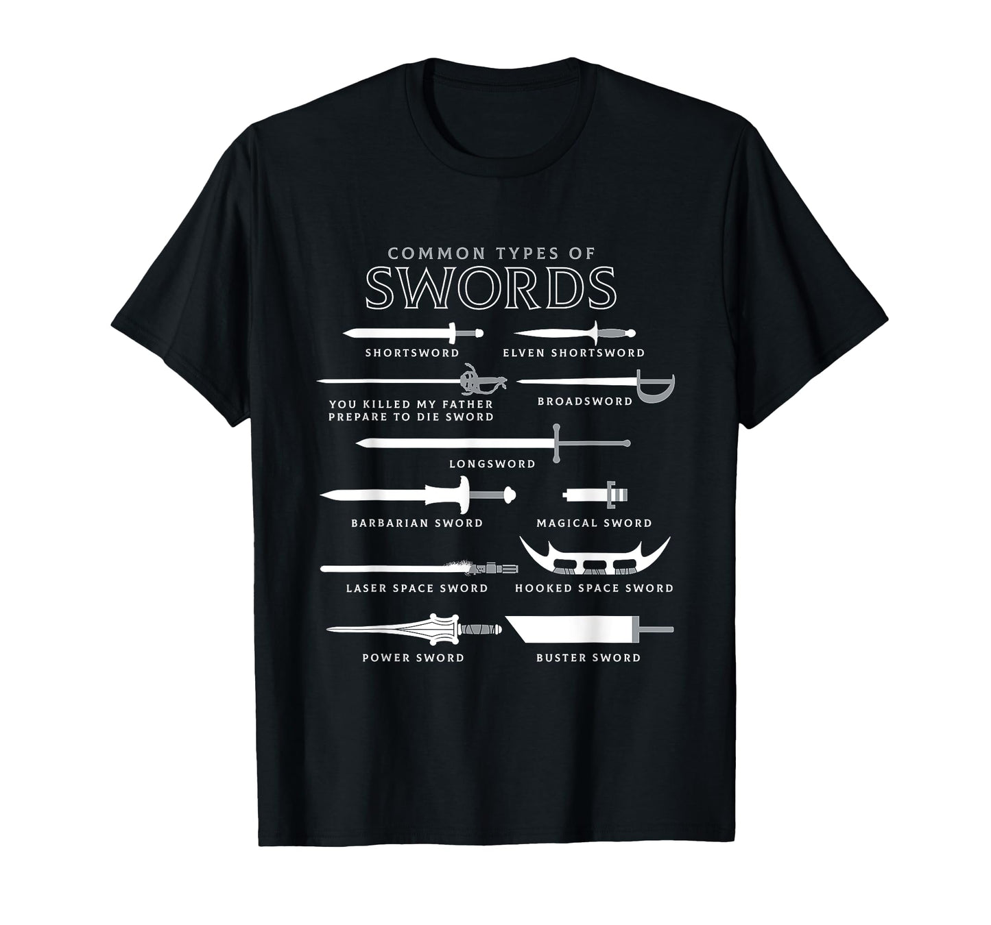 Types Of Swords T-Shirt