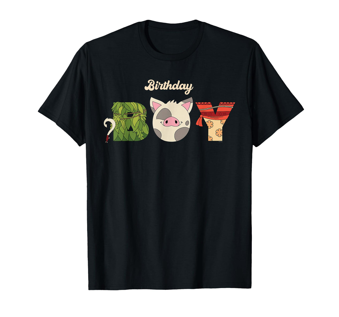 Disney Moana Letters "Birthday Boy" Birthday Party T-Shirt