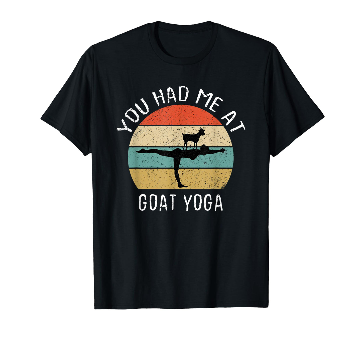 Goat Yoga Retro Tee You Had Me At Baa Maste Goat Yoga Women T-Shirt