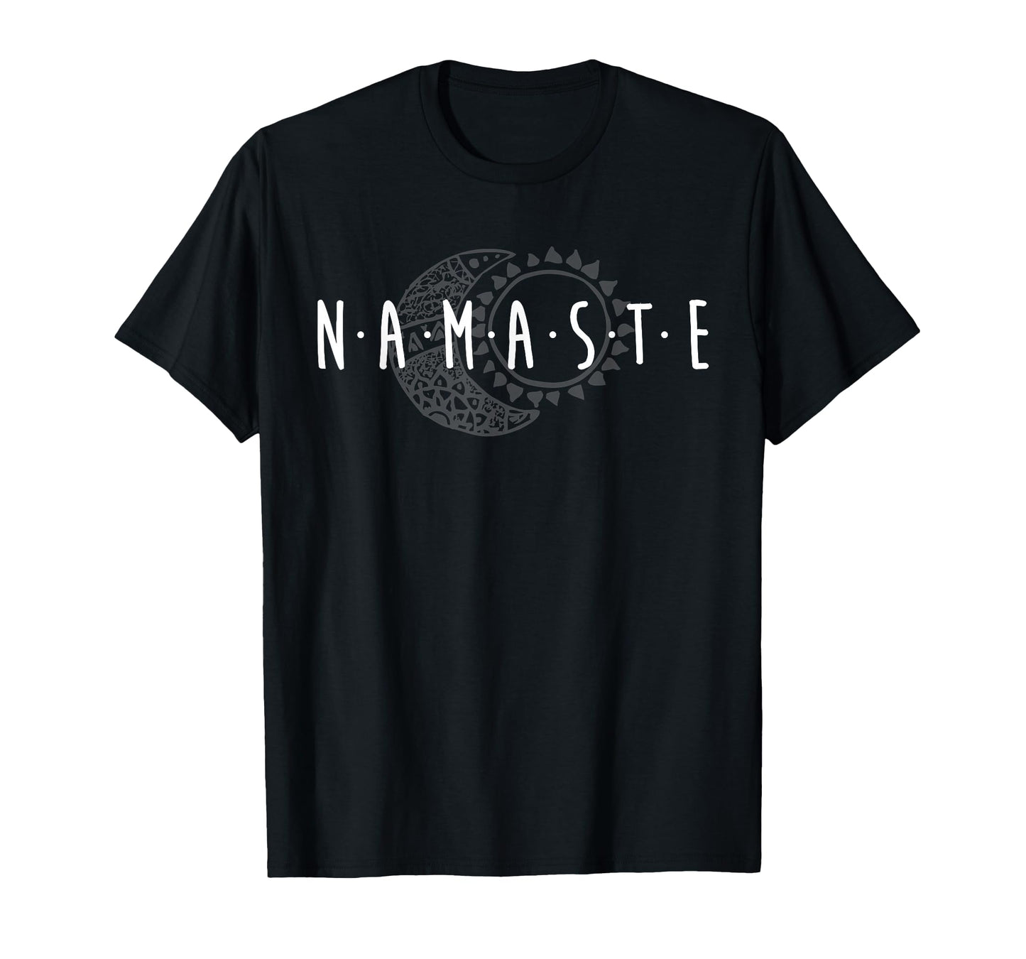 Namaste Sun & Moon Cute Boho Hipster Design Yoga Gift T-Shirt