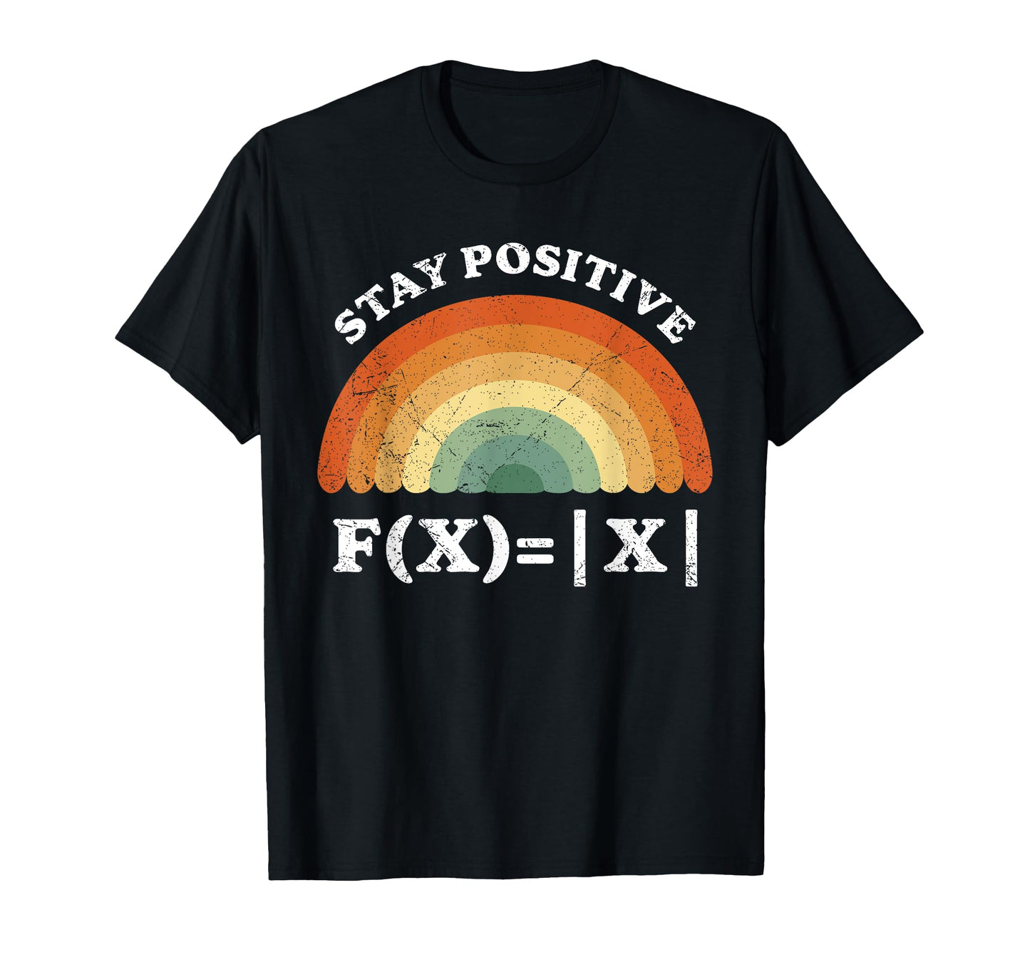 Stay Positive Avoid Negativity Funny Math Equation Teacher T-Shirt