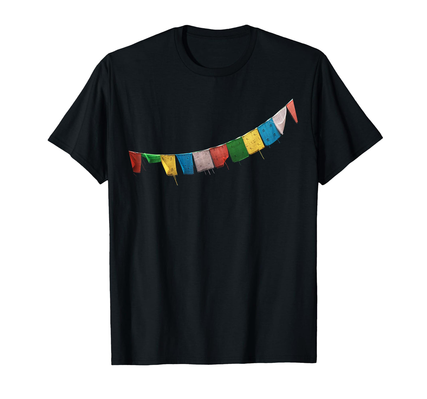 Tibetan Prayer Flag T-Shirt - Meditation & Qi Gong Shirt T-Shirt