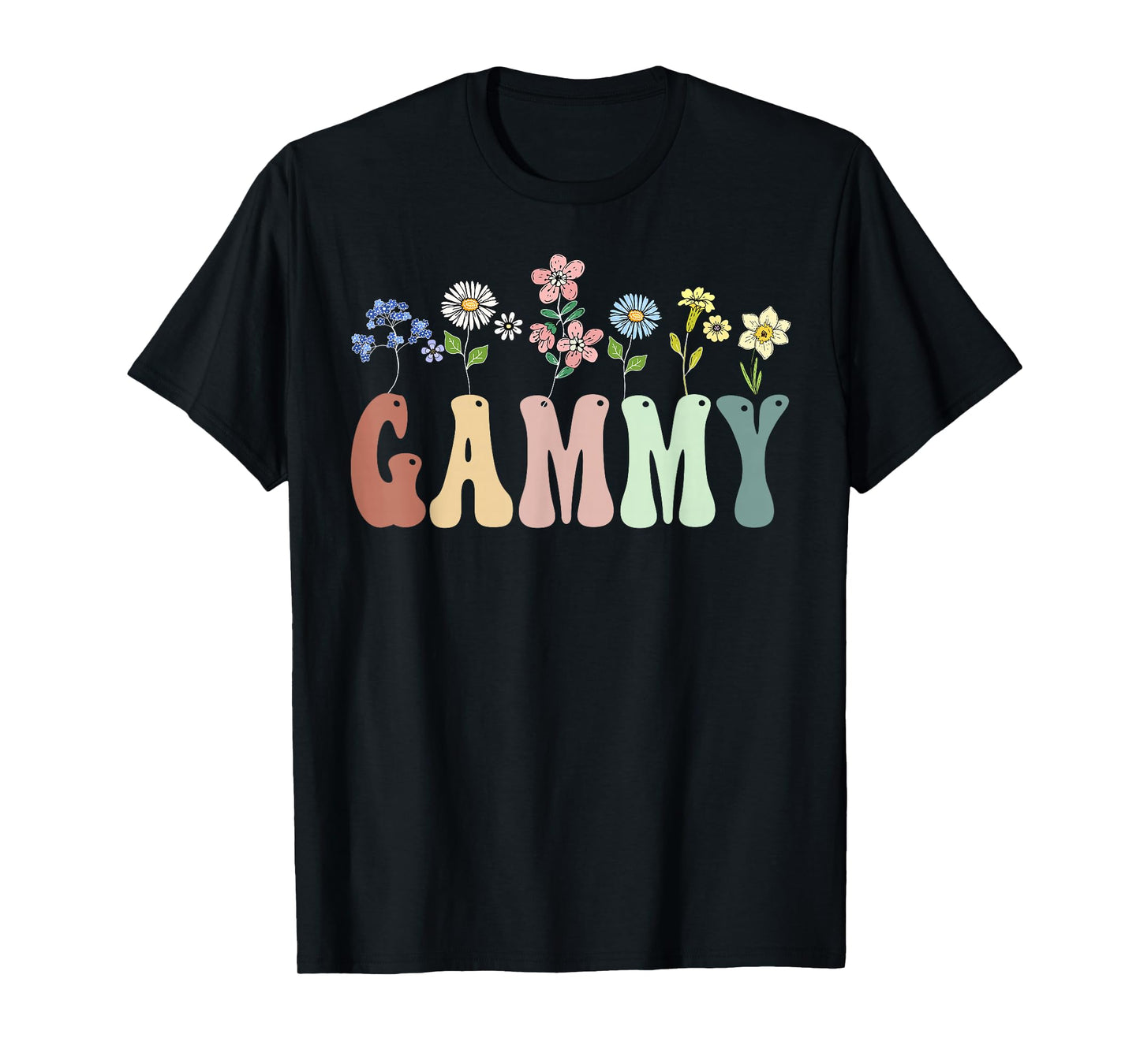 Gammy Gifts Women Wildflower Floral Design Gammy T-Shirt