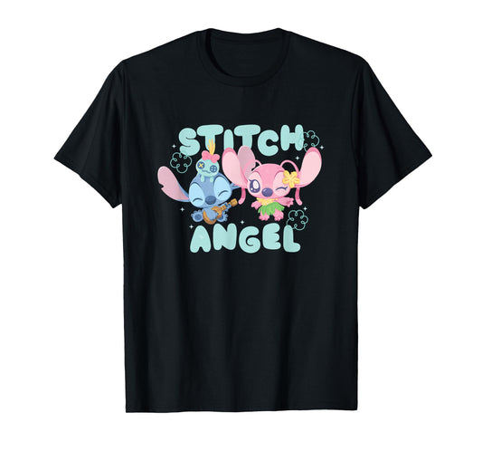 Disney Lilo & Stitch Tropical Fun Angel & Stitch T-Shirt