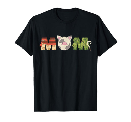 Disney Moana Letters Pua Maui Mother’s Day Birthday Best Mom T-Shirt