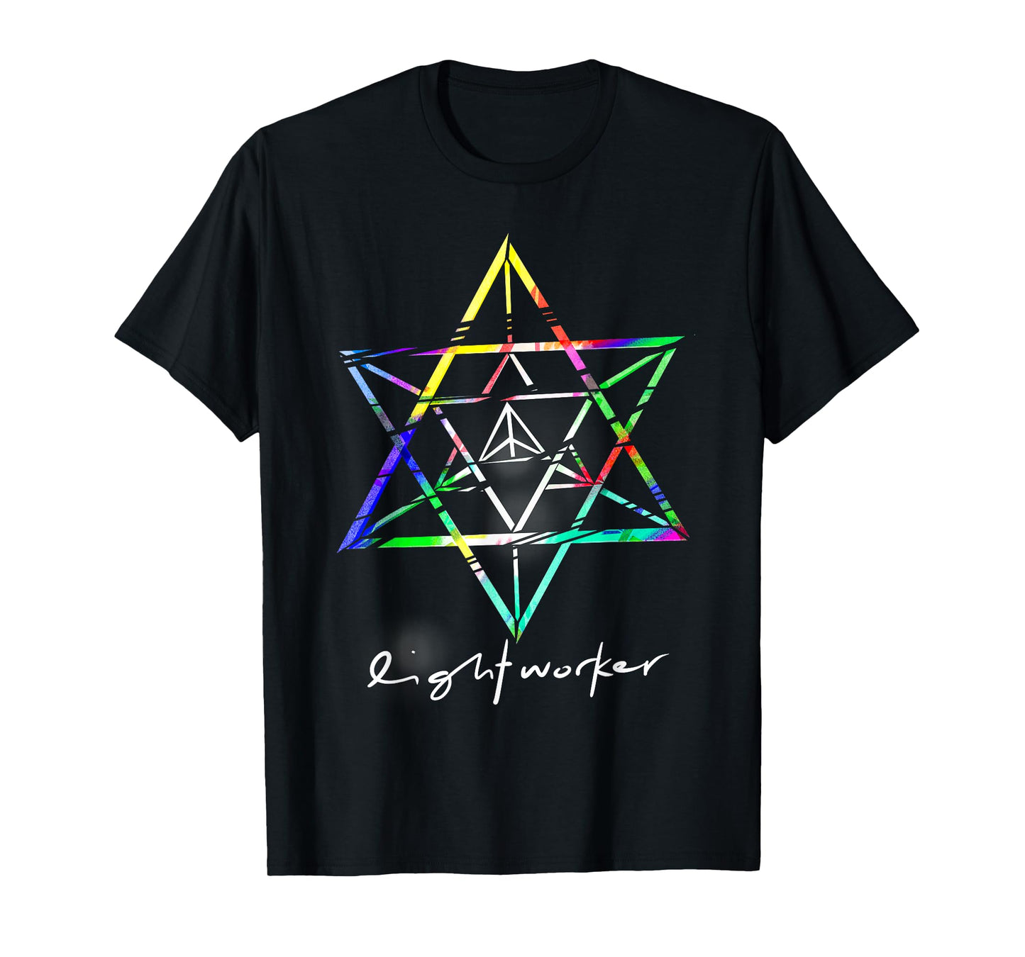 Lightworker Merkaba Sacred Geometry Abstract T Shirt T-Shirt