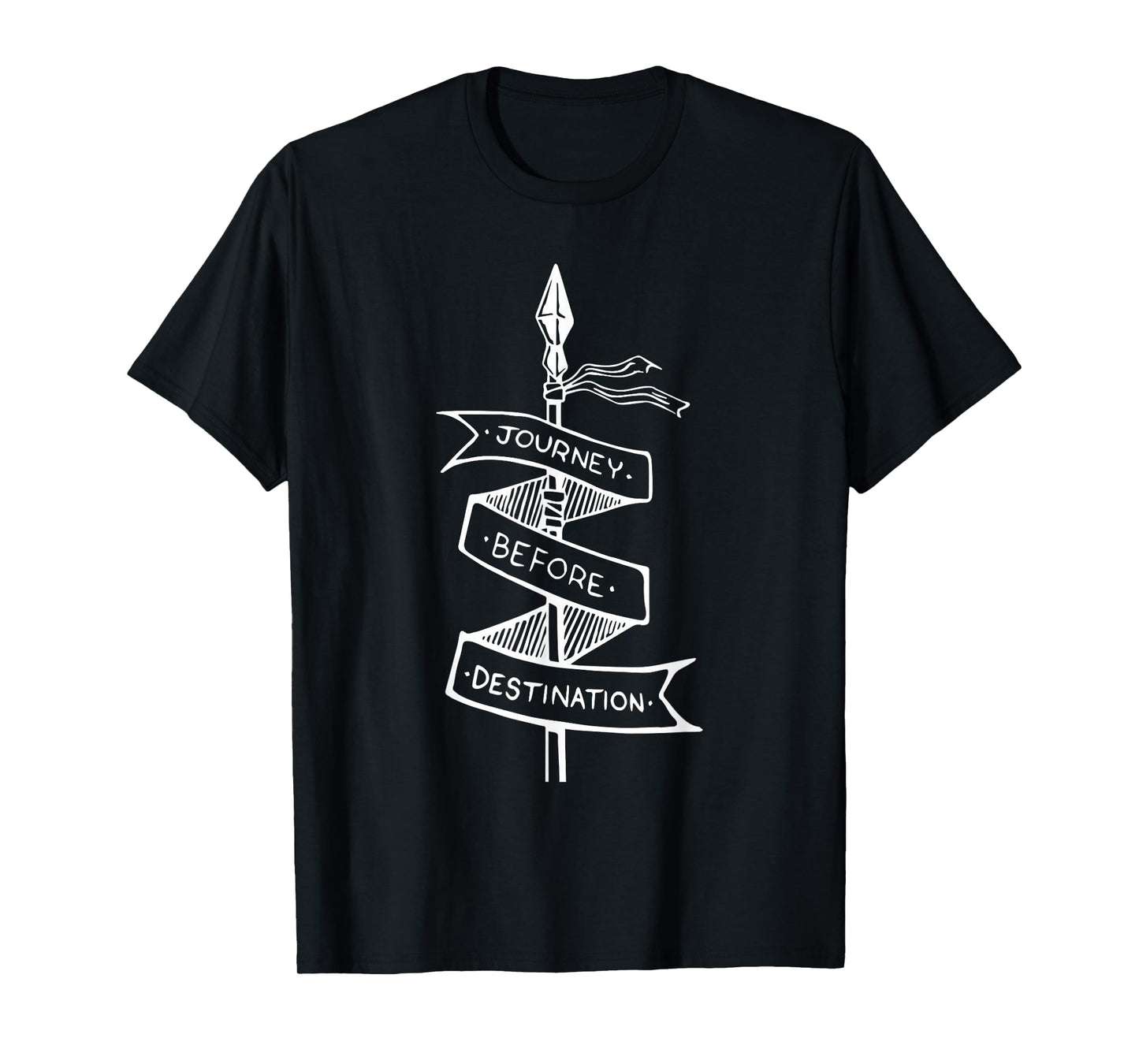 Vintage Quote Journey Before Destination Basic Stormlight T-Shirt