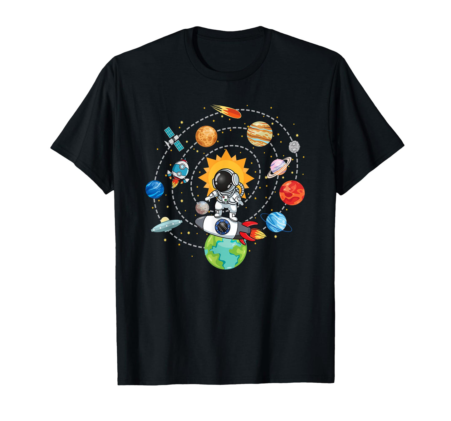 Solar System Planets Science Space Astronaut Universe Galaxy T-Shirt
