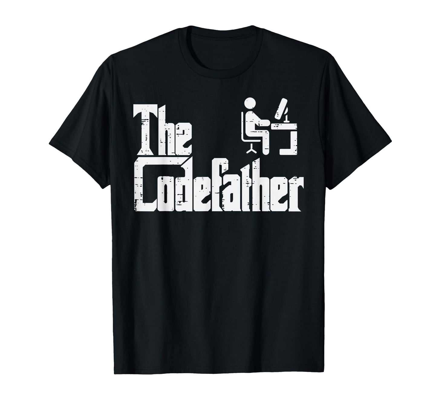 The Codefather Funny IT Programmer Coder Parody Dad Papa Men T-Shirt