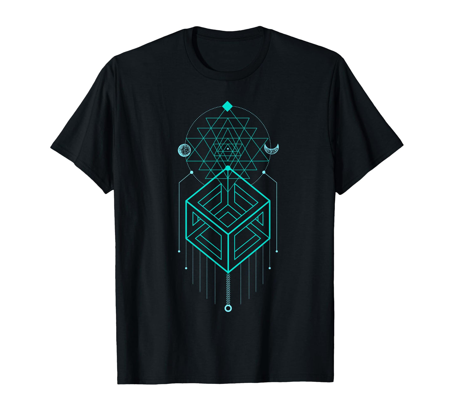 Sacred Geometry Celestial Magic Cube Totem T-Shirt