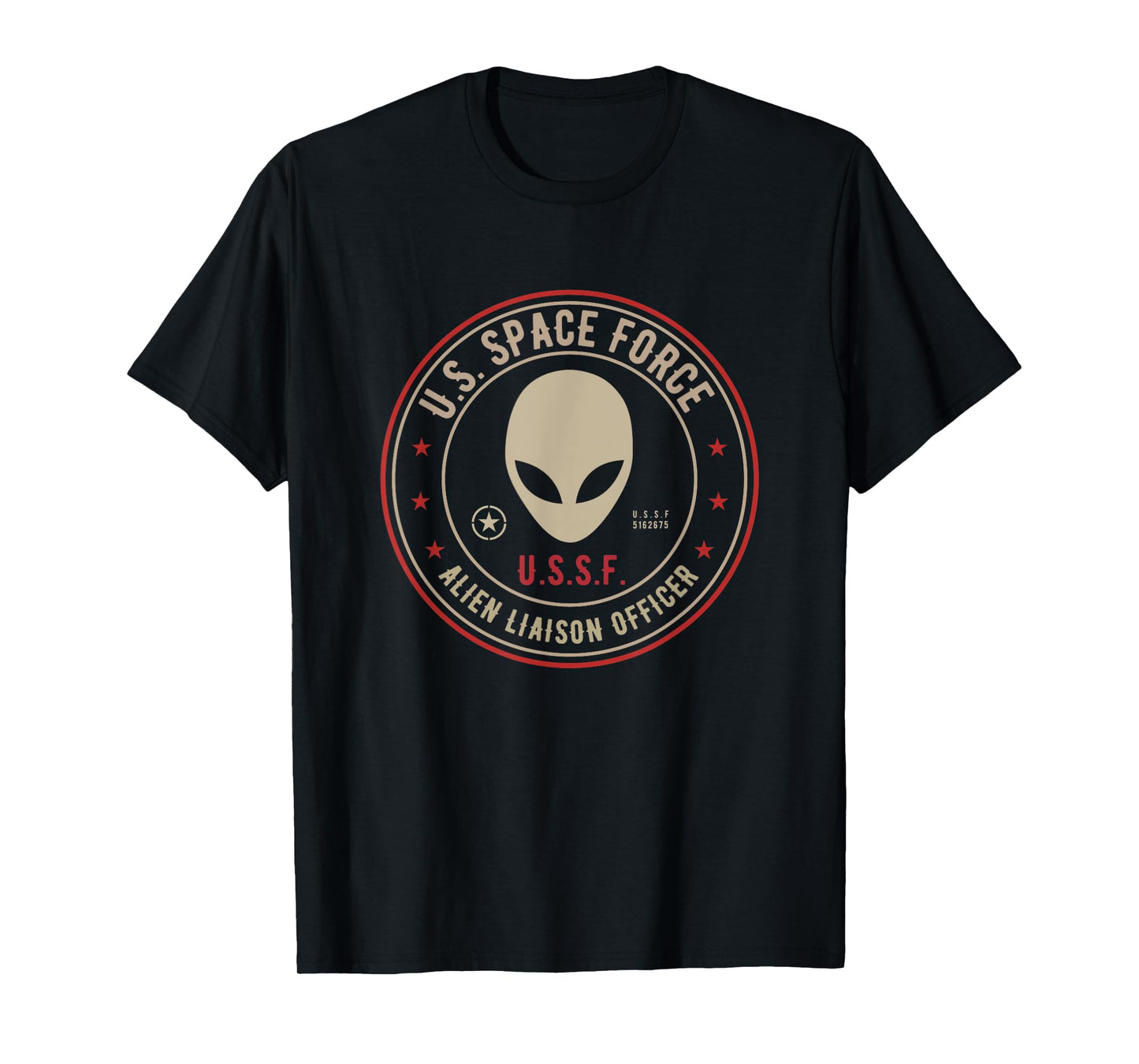 US Space Force Insignia Alien Liaison Officer funny gift T-Shirt