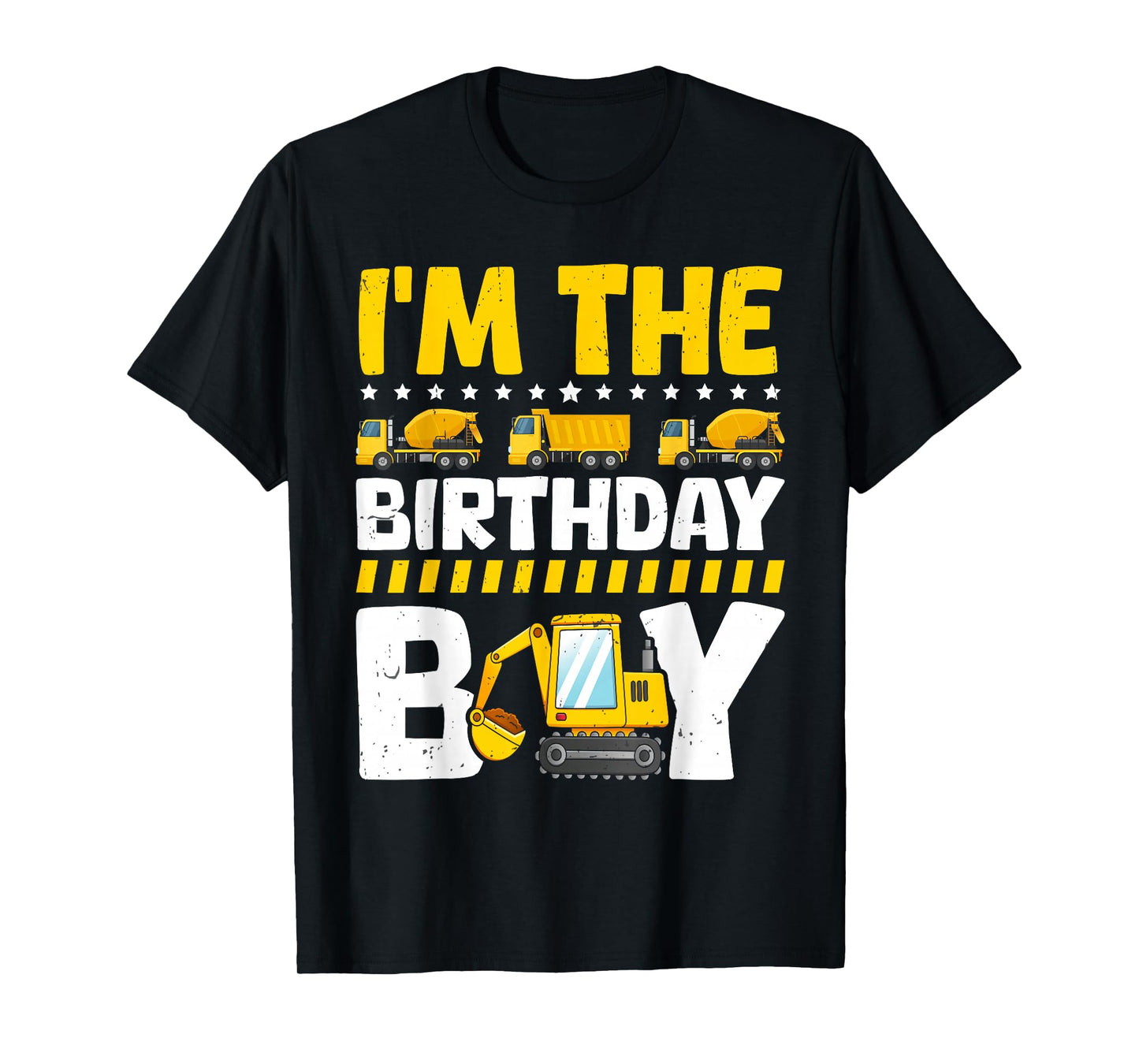 Family Theme Construction Birthday Party Supplies I'm The Birthday Boy Construction Theme Bday T-Shirt