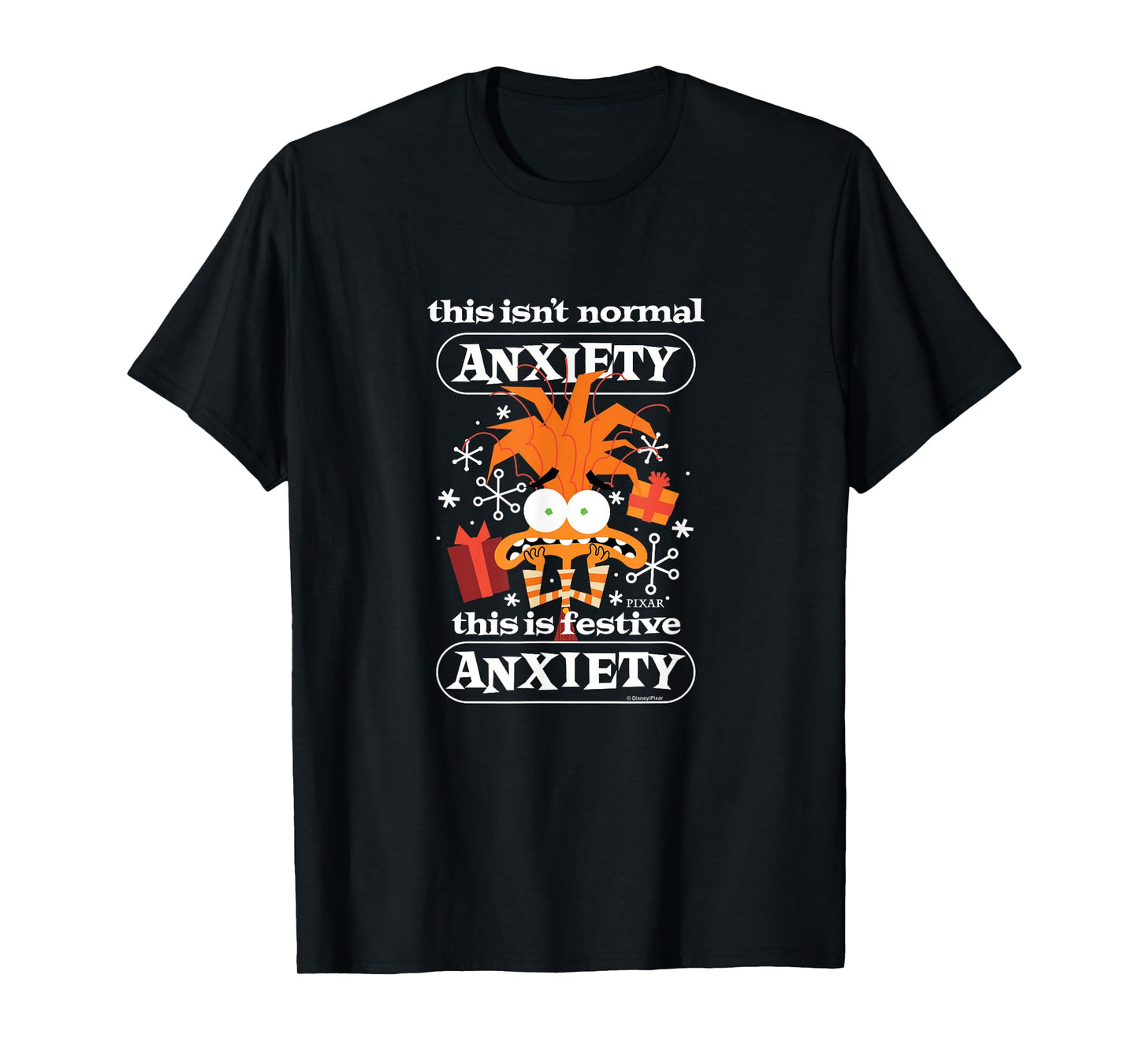 Inside Out 2 - Anxiety Festive Christmas T-Shirt