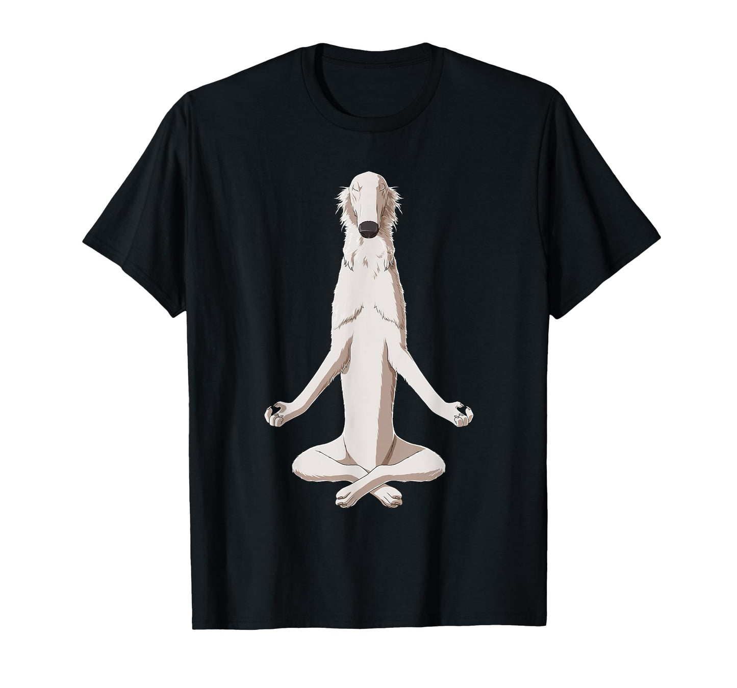 Yoga Dog Borzoi T-Shirt