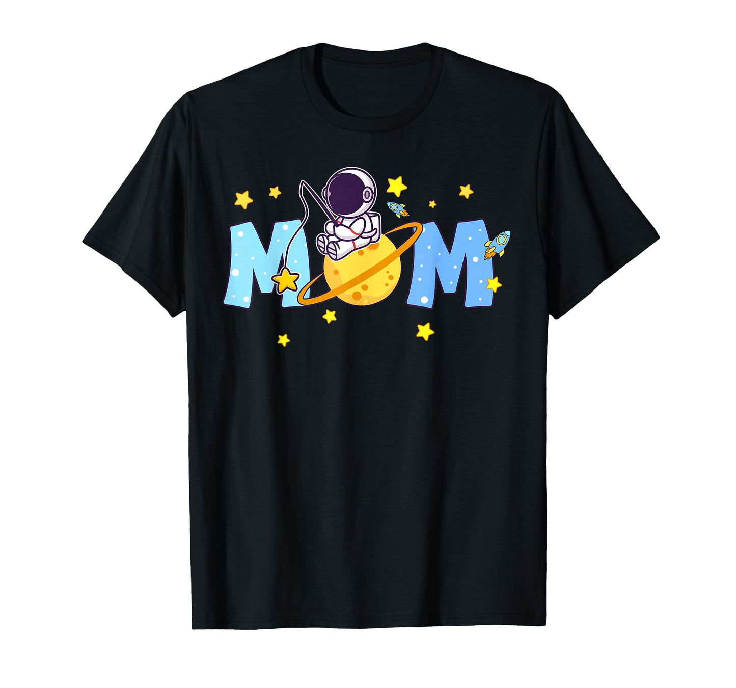 Mom Of The Birthday Boy Astronaut 1st Birthday Family T-Shirt