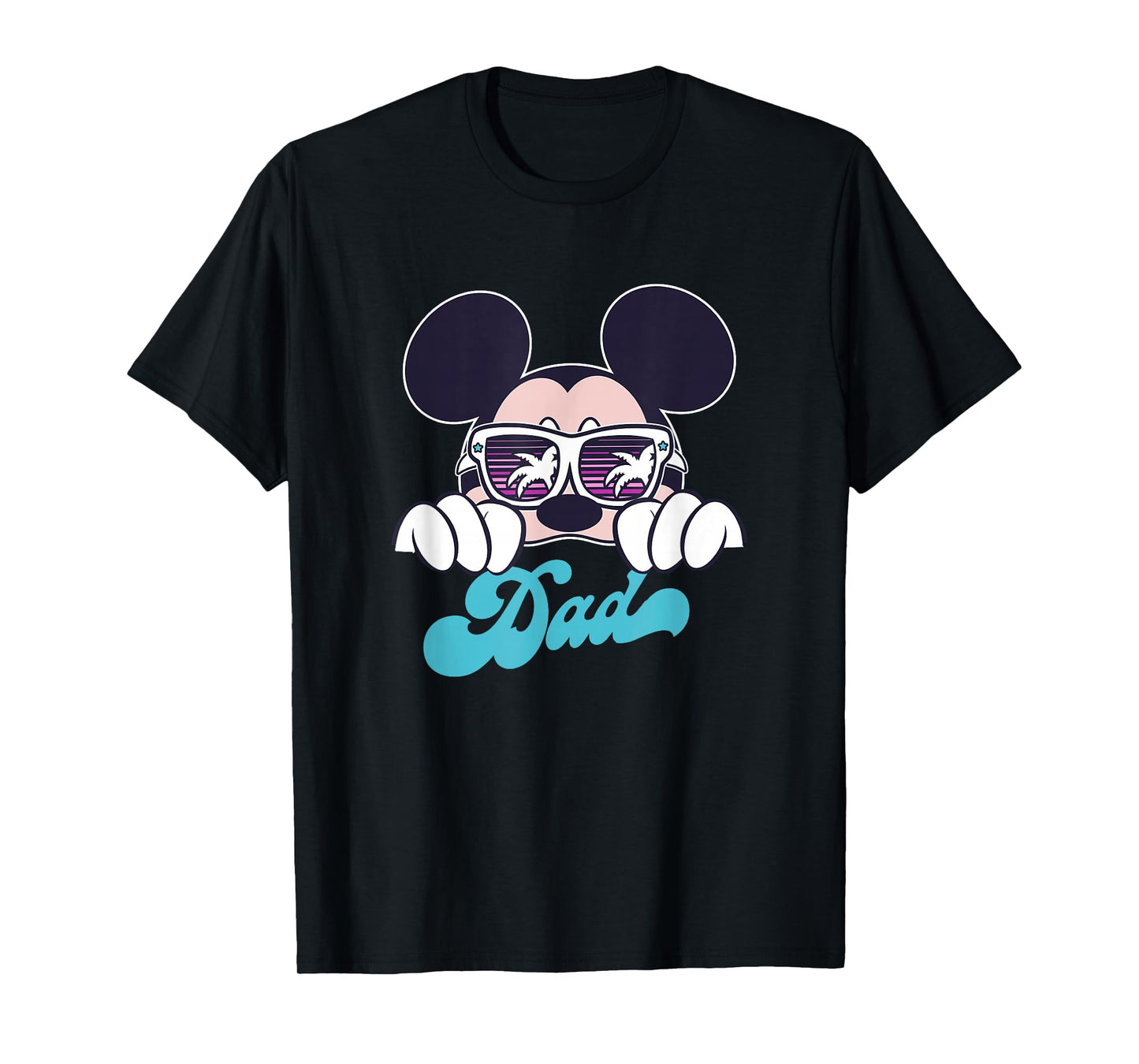 Disney Mickey And Friends Cool Mickey Summer Vibes Dad Logo T-Shirt