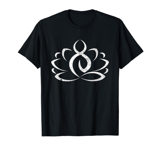 Lotus Flower Top Ornate Mandala Tee Spiritual T-Shirt T-Shirt