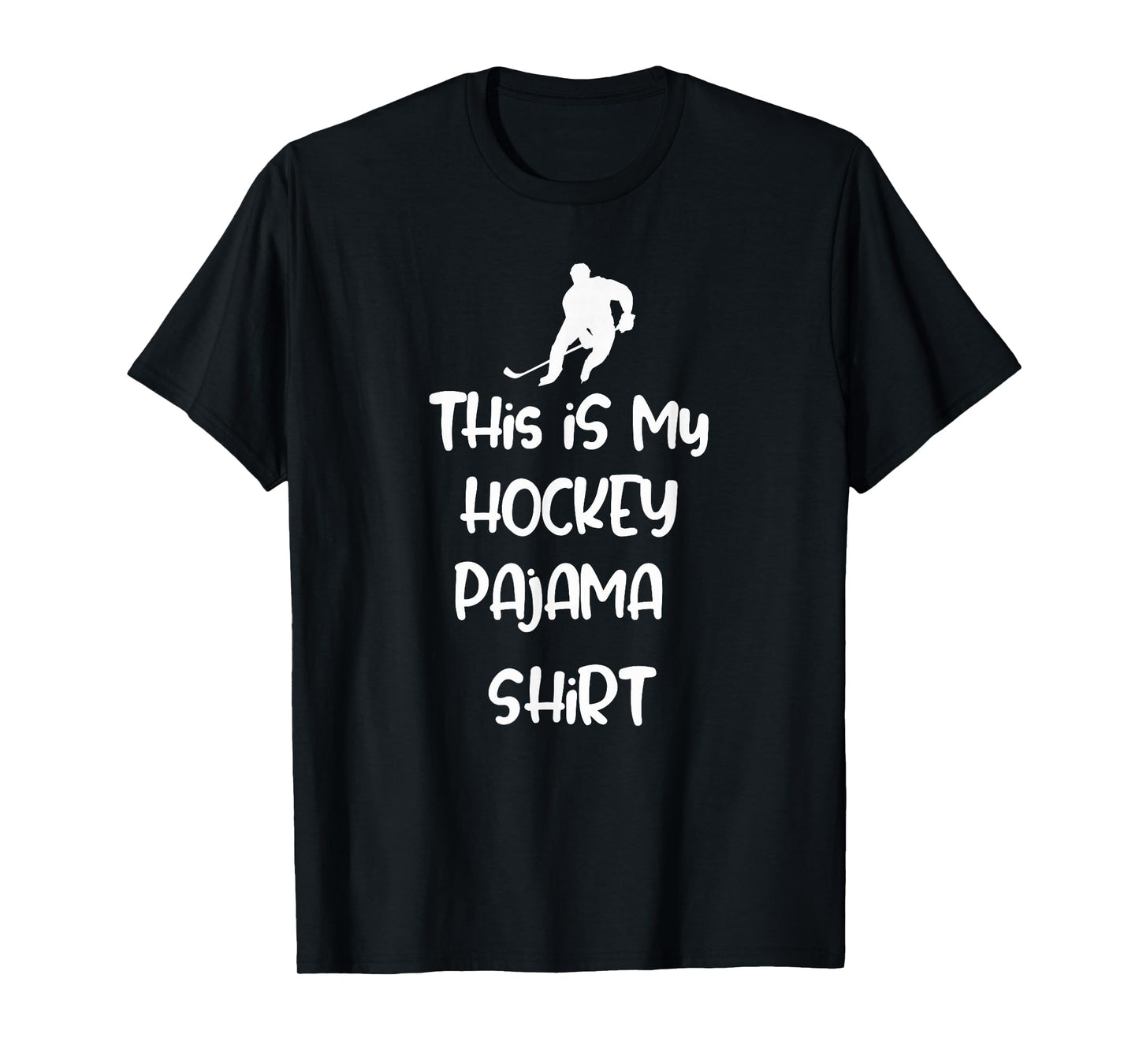 This is My Hockey Pajama Shirt Teen Adult Novelty Tshirt T-Shirt