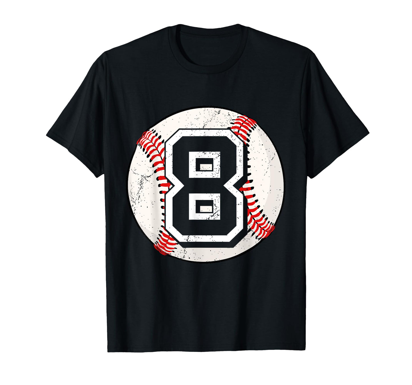 Birthday Boy 8 Eight Baseball 8th Birthday Baseball Player T-Shirt