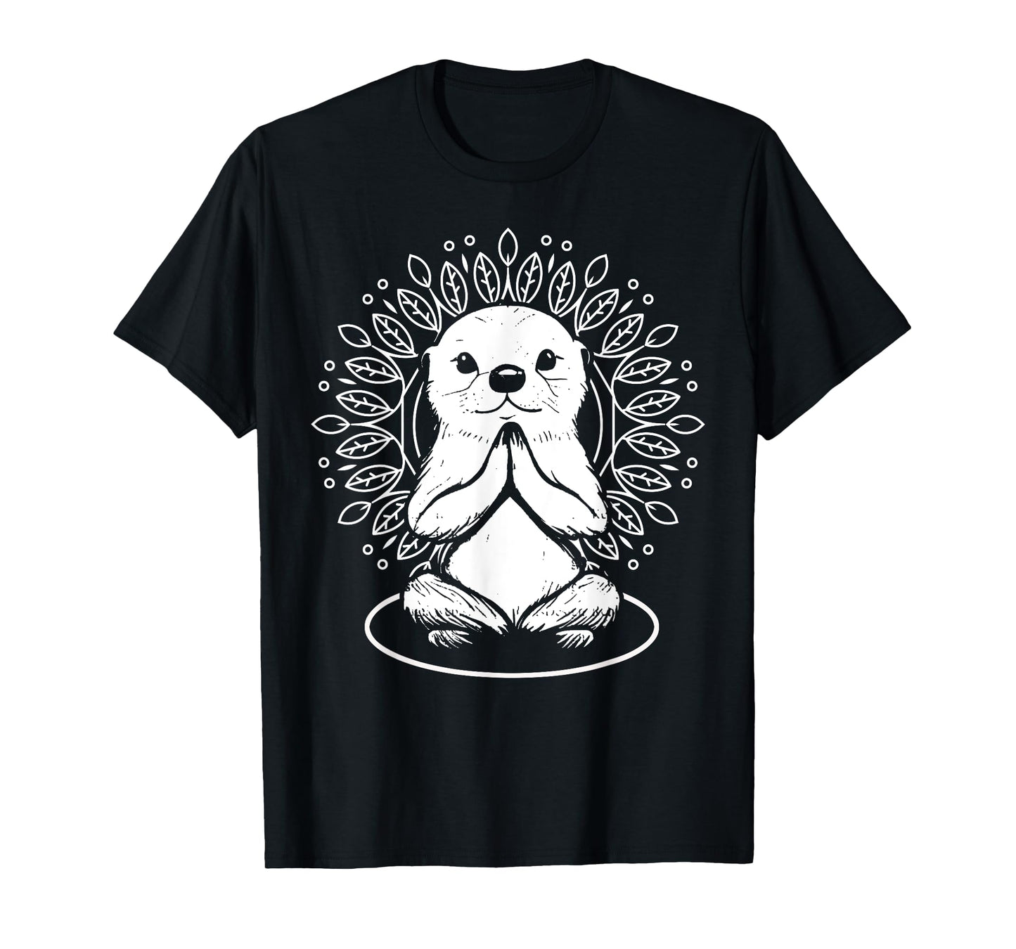 Otter Spiritual Yoga Pose Meditation Lover Namaste T-Shirt
