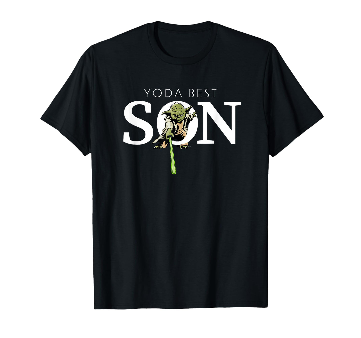 Star Wars Yoda Best Son Lightsaber Gift for Family T-Shirt