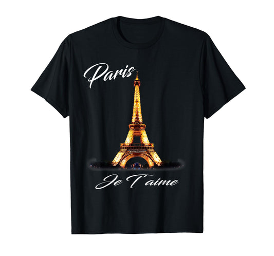 Eiffel Tower Paris Shirt Vintage I Love Paris France Women T-Shirt
