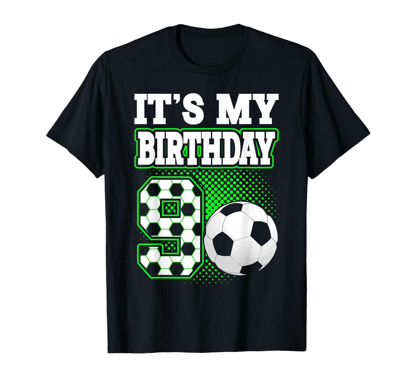 Birthday Boy Tees 9 Soccer Its My 9th Birthday Boys Soccer T-Shirt