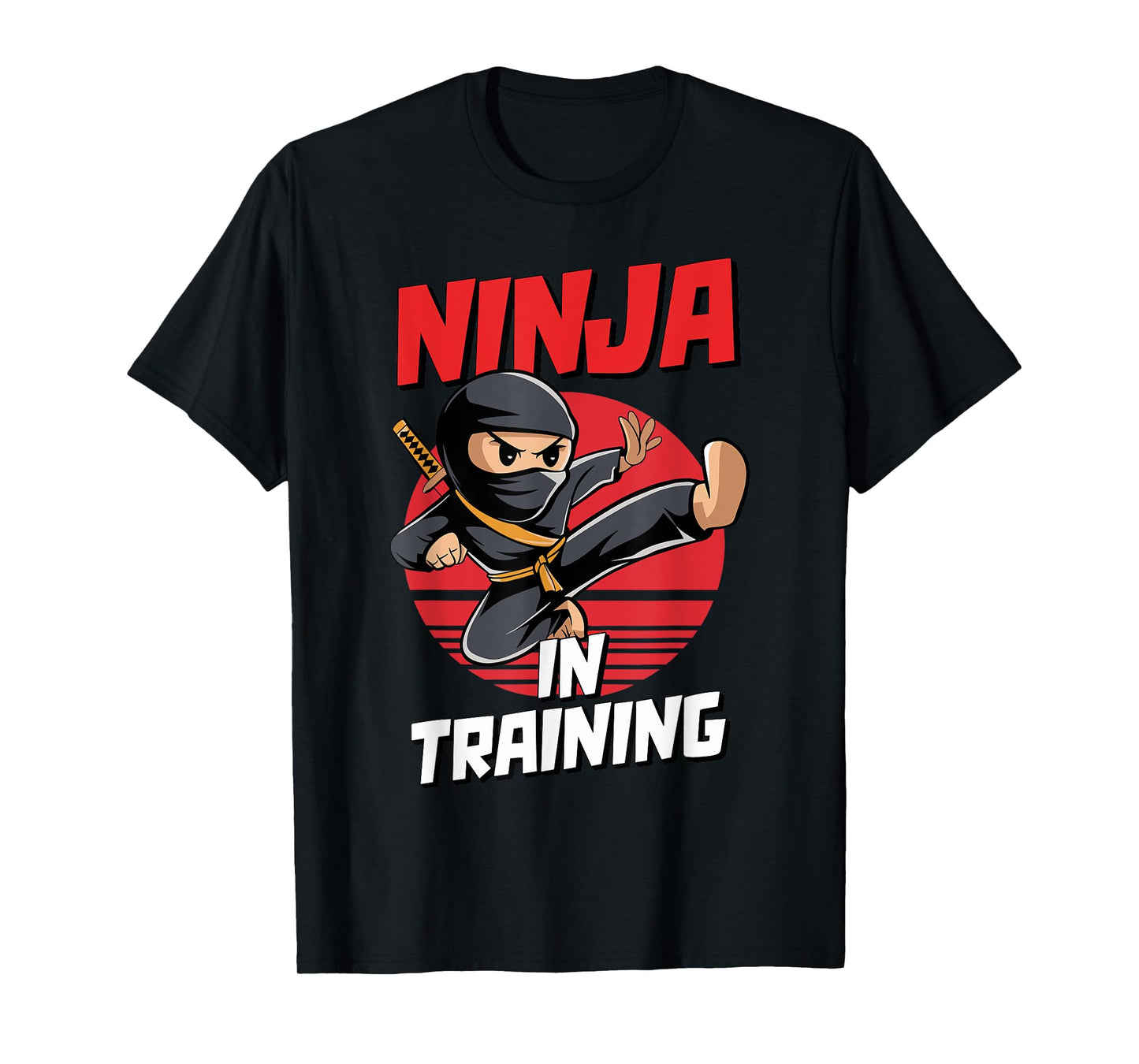 Ninja In Training Costume Party Warrior Boys Girls Kids T-Shirt