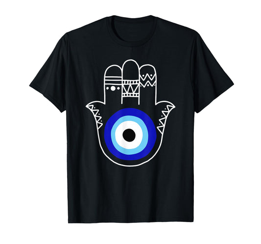 Hand of Hamsa Evil Eye Curse Protection Nazar Mati Evil Eye T-Shirt