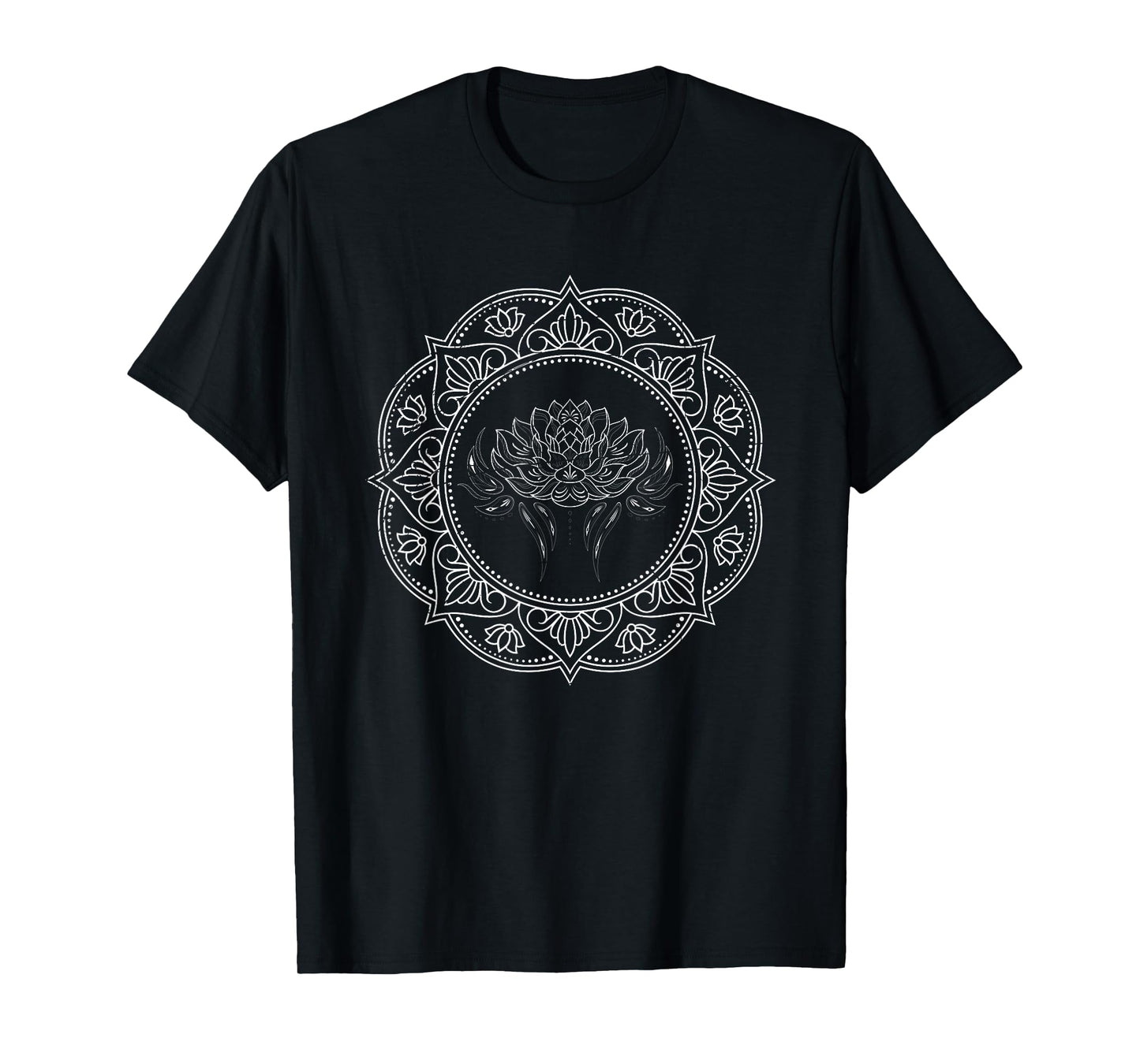 Yoga Meditation Fractal Geometry Spiritual Mandala Lotus T-Shirt