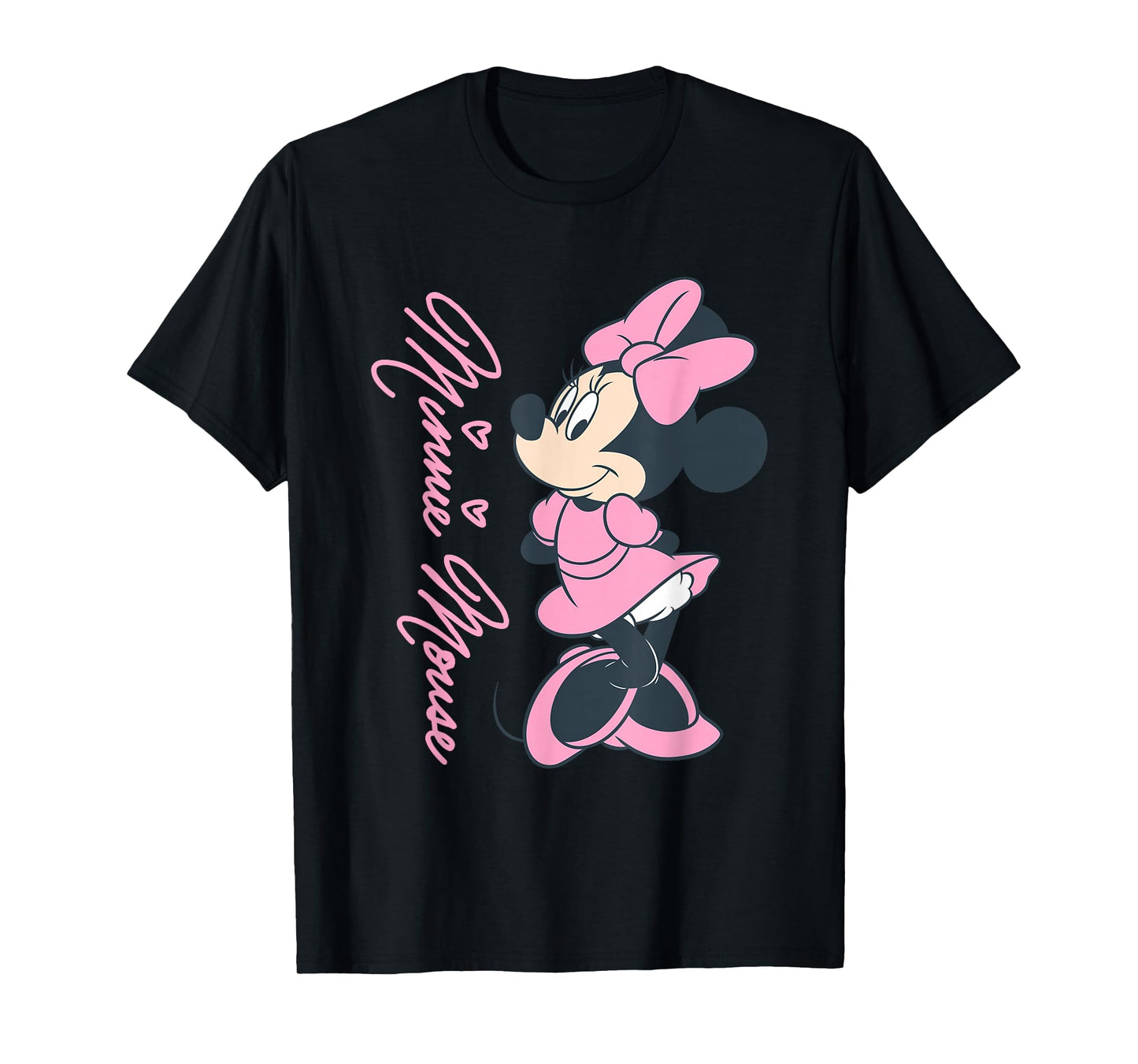 Disney Mickey Mouse and Friends Minnie Mouse Pink Hearts T-Shirt