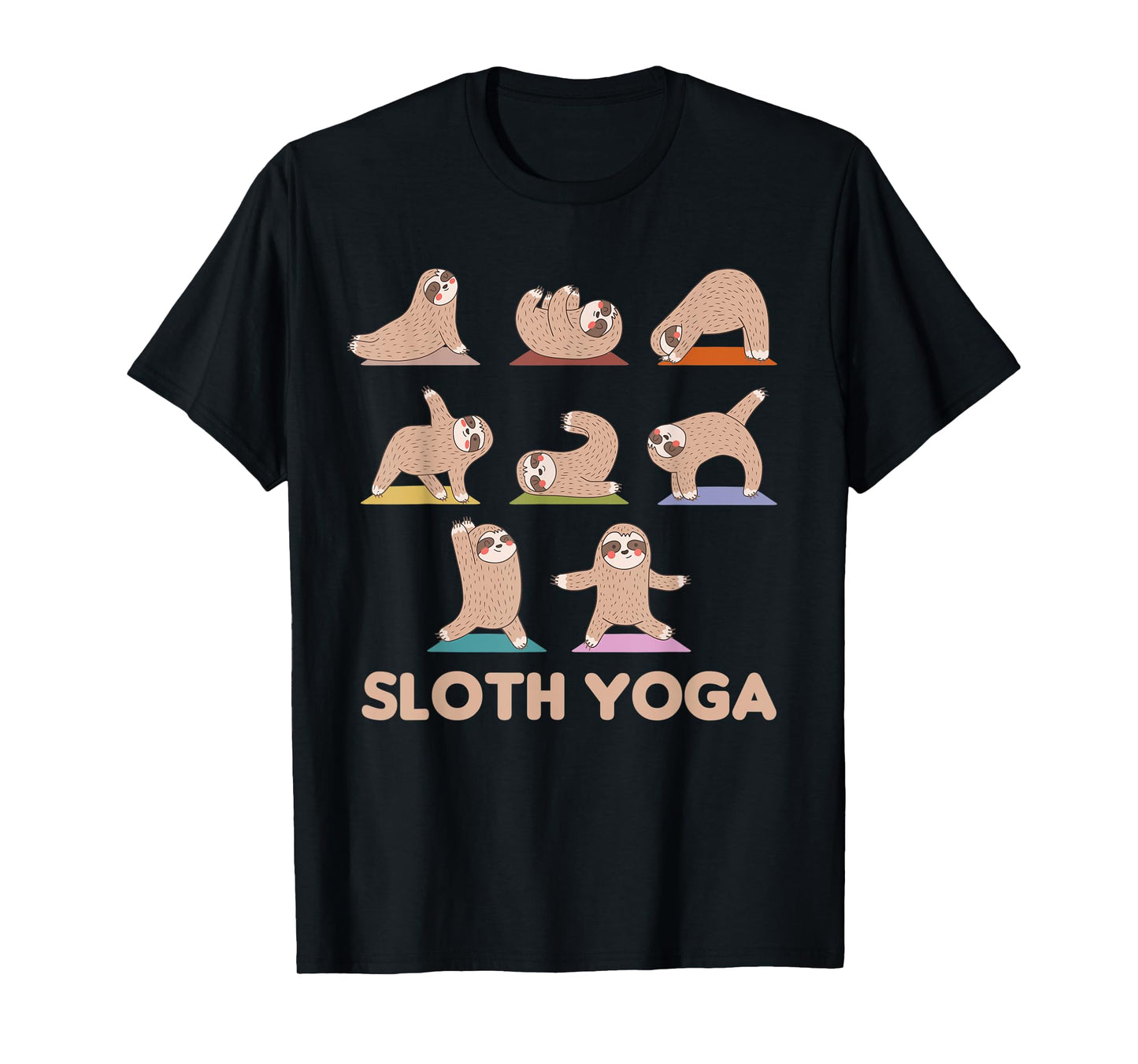 Sloth Yoga Cute Sloths Do Sport Sloth Yoga T-Shirt