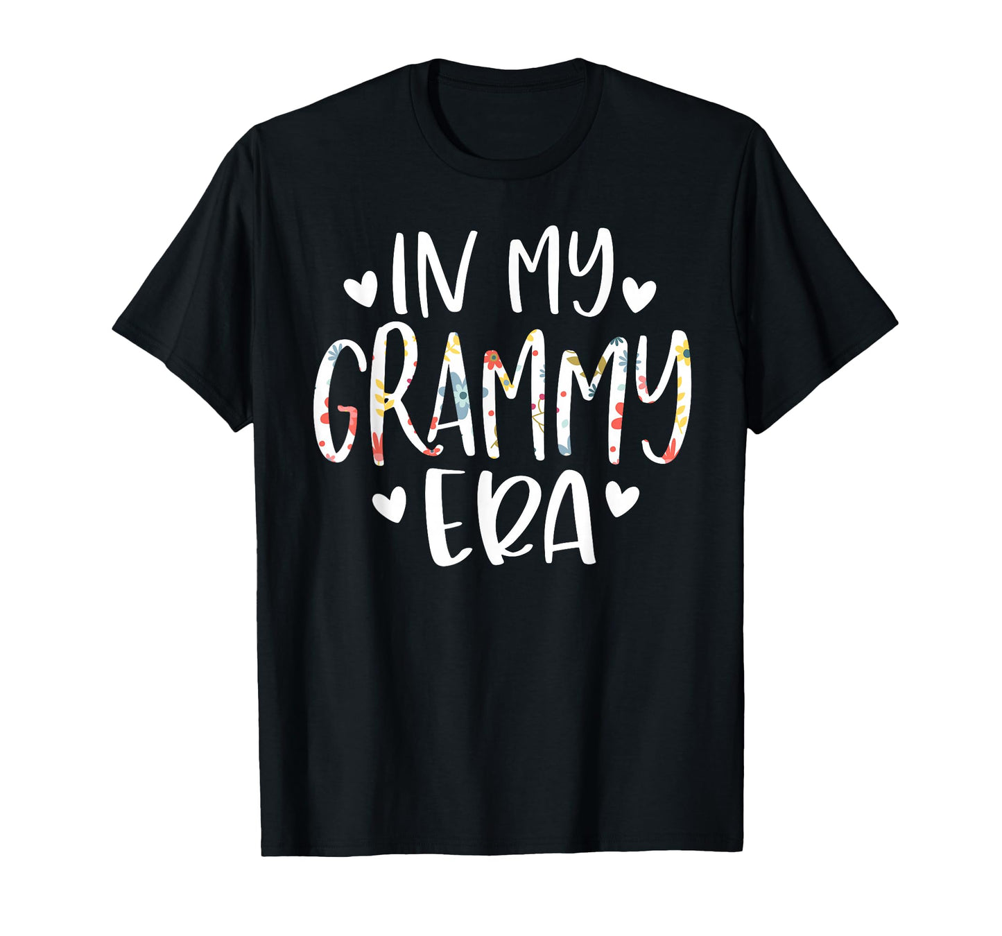 In My Grammy Era Flower Letter Floral Cute Gifts For Grammy T-Shirt