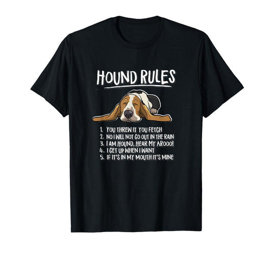 Cute Sleeping Nap Rules Basset Hound Lover T-Shirt