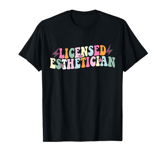 Cute Licensed Esthetician Graduation Skin Esthetician T-Shirt