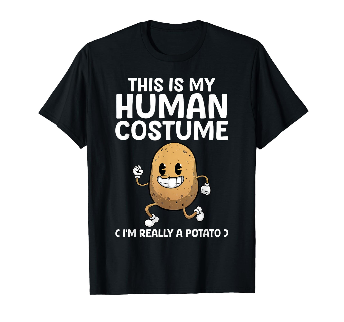 Funny Potato Costume For Men Women Kids Adult Potato Novelty T-Shirt