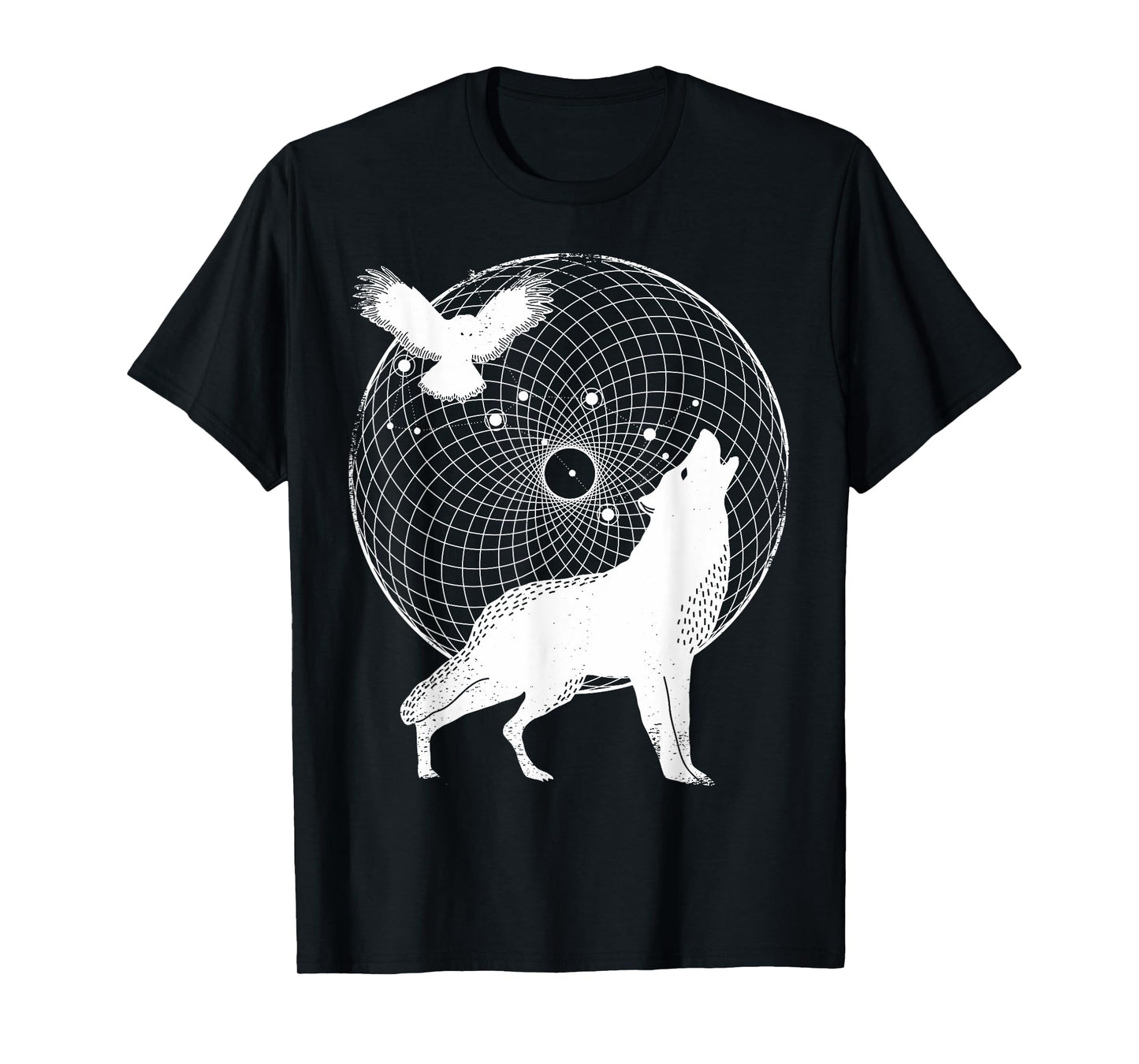 The Dharma Store - Torus Wolf - Sacred Geometry T-Shirt