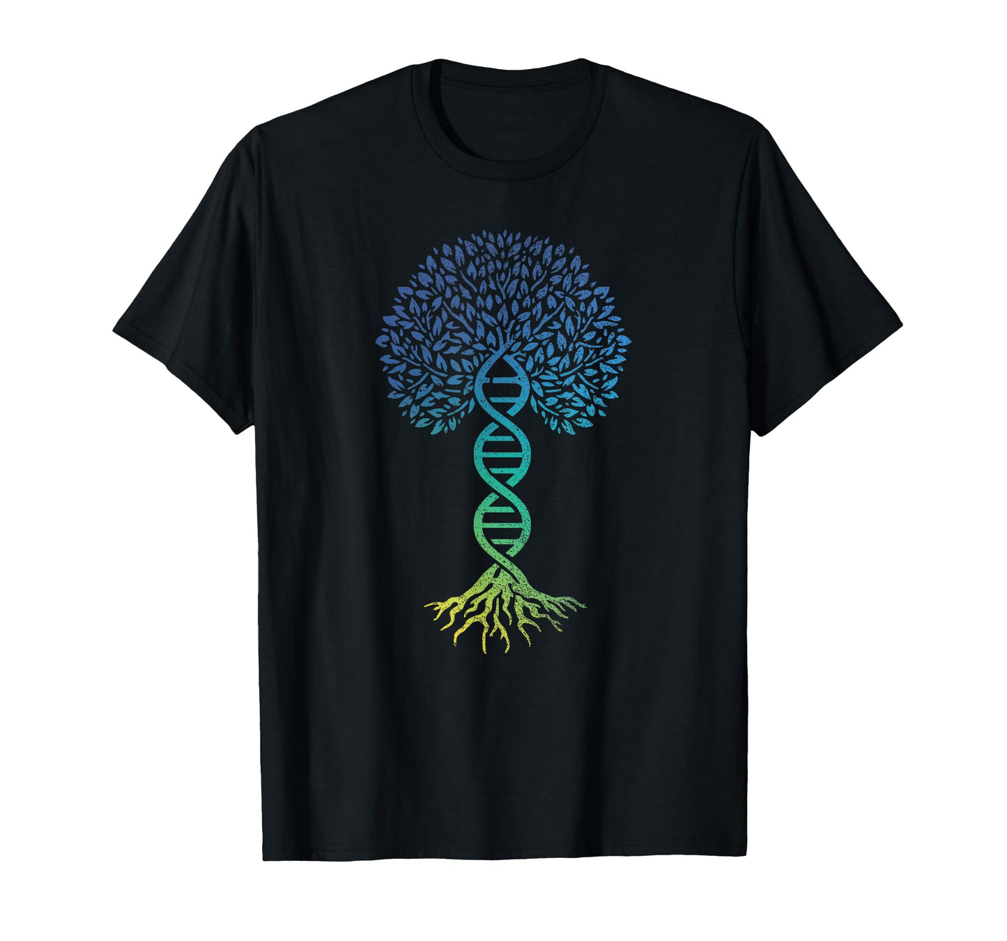 Tree Of Life DNA Science Genetics Earth Day Genealogy Blue T-Shirt