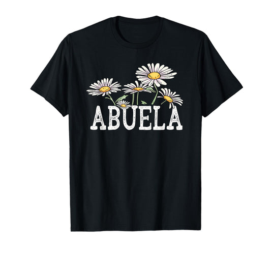 Abuela Floral Chamomile Design Mother's Day Gifts Abuela T-Shirt