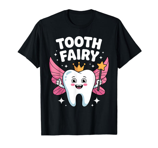 Best Tooth Fairy Costume for Women Girls Dental Tooth Fairy T-Shirt