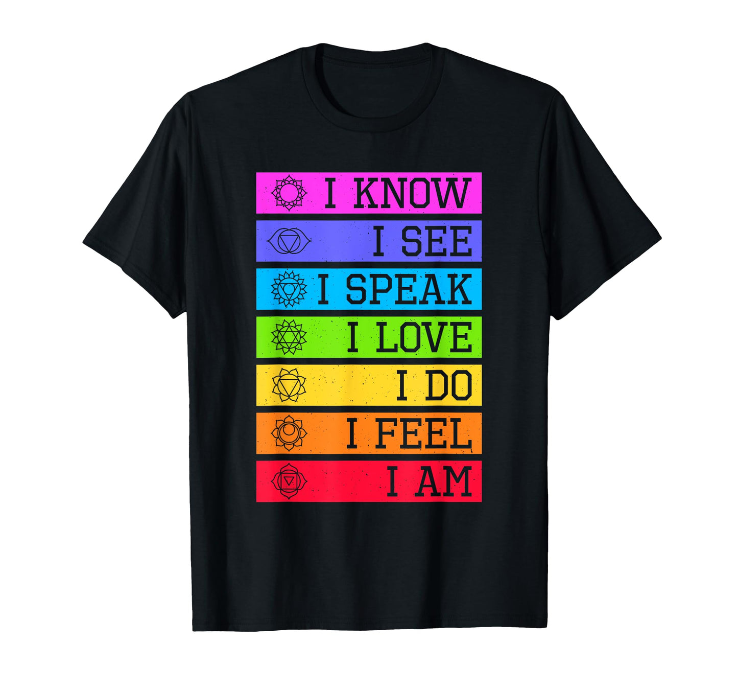 Namaste Yoga Meditation 7 Chakras Spiritual T-Shirt