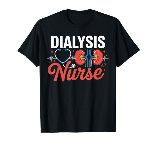 Dialysis Nurse Nephrology Heart Technician Gifts Men Women T-Shirt